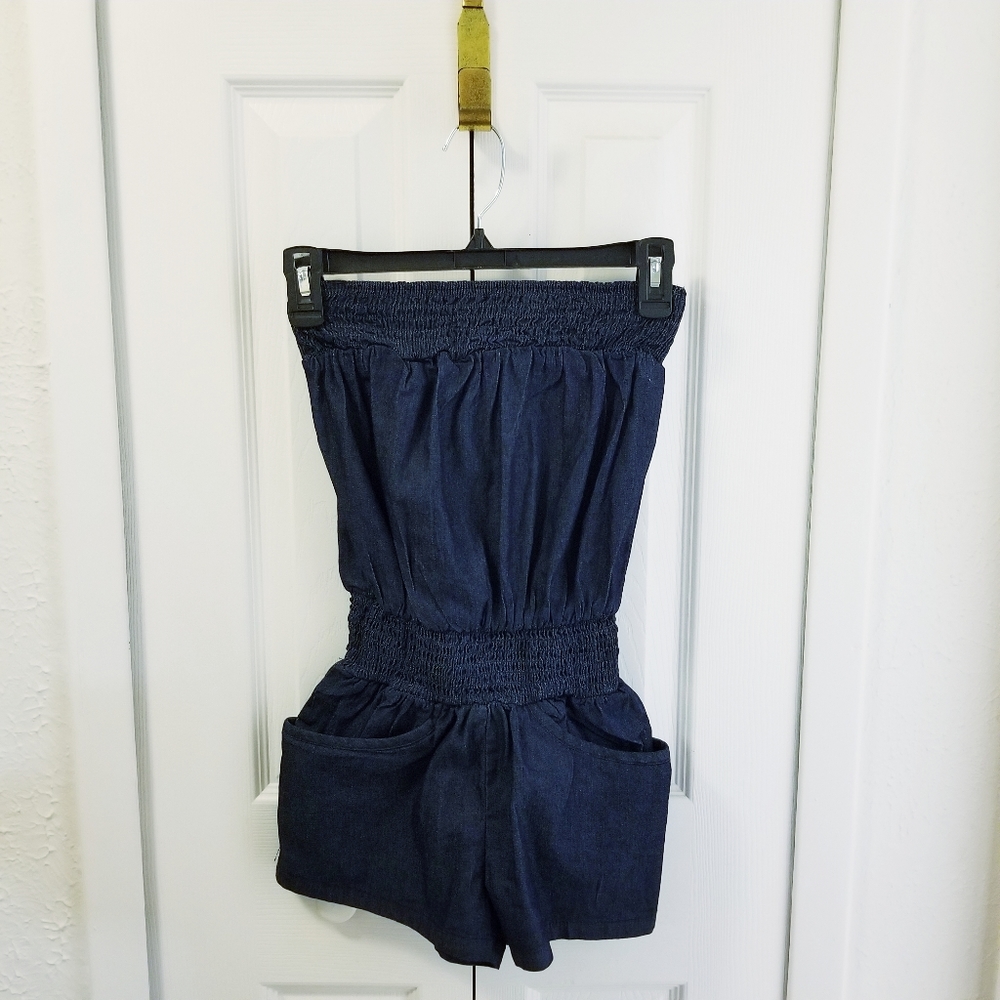 NWOT(Partial Tag) Denim Romper